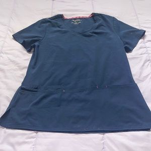 Size medium navy scrub top